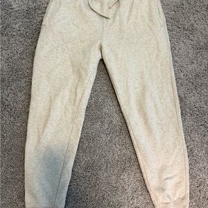 Men’s Jogger Sweatpants, Small, Cream